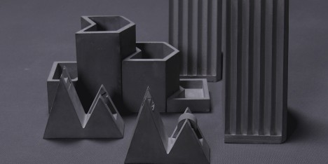 Concrete stationery by Umndesign