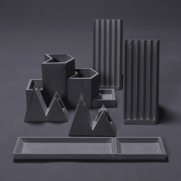 Concrete stationery by Umndesign