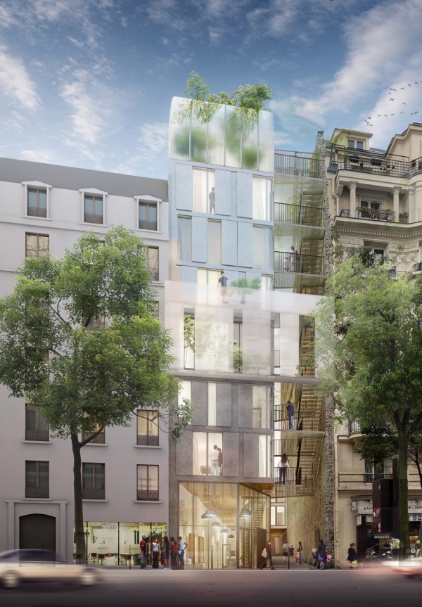 Ordener, Tranches de Vie by Hubert & Roy Architectes Associés, Florence Mercier