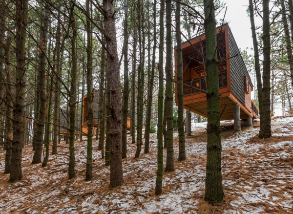 Whitewail Woods cabins by HGA