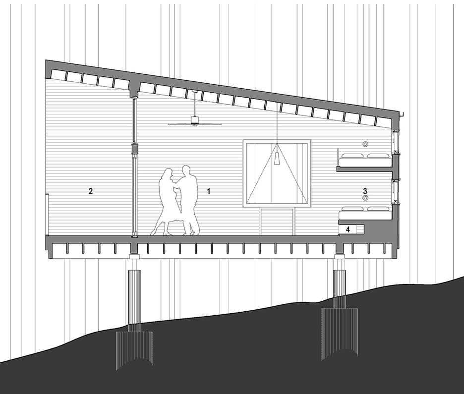 Whitewail Woods cabins by HGA