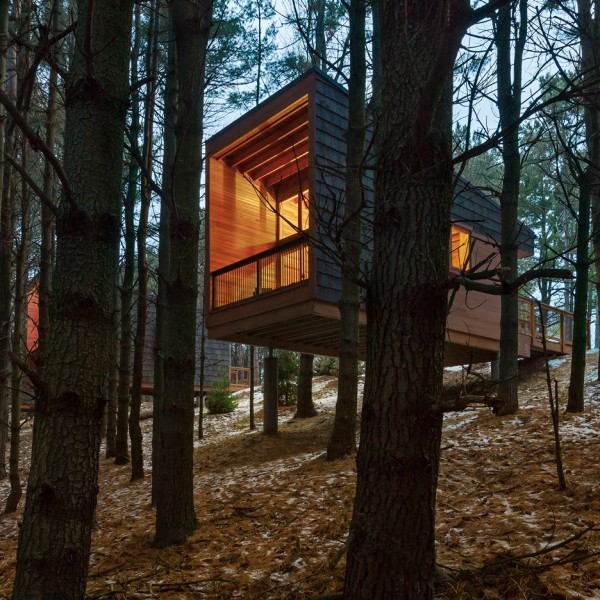 Whitewail Woods cabins by HGA