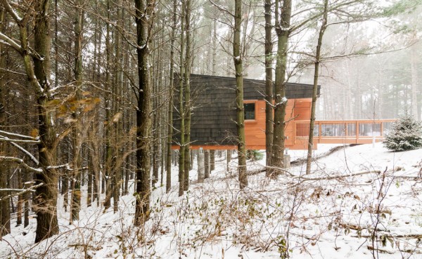 Whitewail Woods cabins by HGA