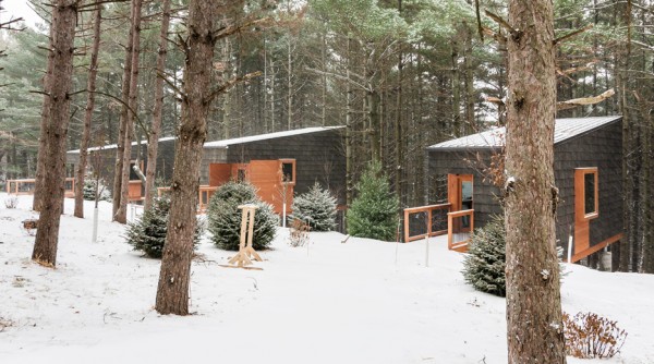 Whitewail Woods cabins by HGA