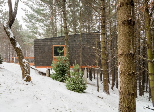 Whitewail Woods cabins by HGA