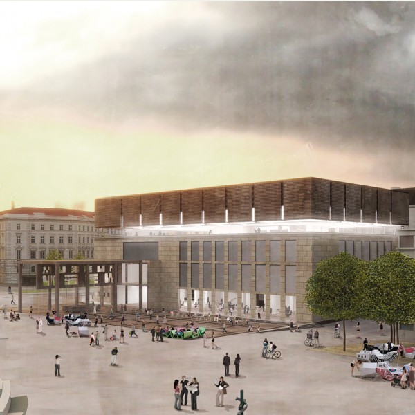Winkler + Ruck Architekten and Ferdinand Certov design for a "floating" roof extension for Vienna's Wien Museum