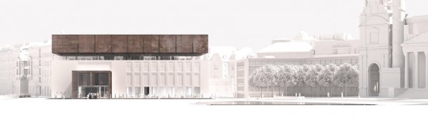 Winkler + Ruck Architekten and Ferdinand Certov design for a "floating" roof extension for Vienna's Wien Museum