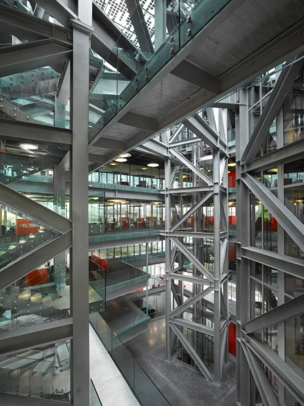 GL Events Headquarters by Studio Odile Decq in Lyon, 2014. Photograph by Roland Halbe