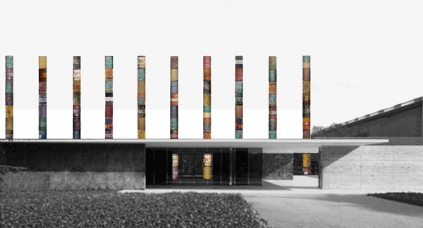 Columns at Barcelona Pavilion