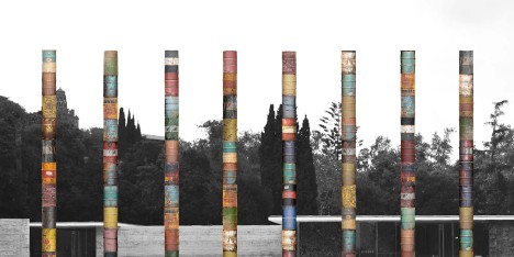 Columns at Barcelona Pavilion
