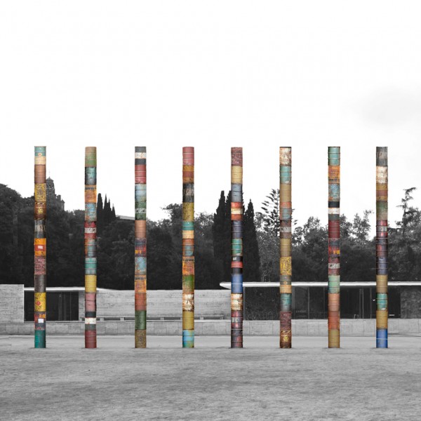 Columns at Barcelona Pavilion