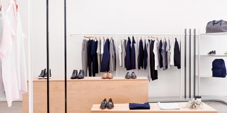 Brook&Lyn creates minimal fashion showroom at Everlane offices