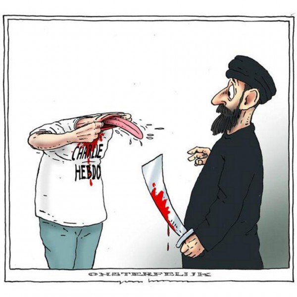 charlie hebdo illustration_joep bertrams_dezeen_sq