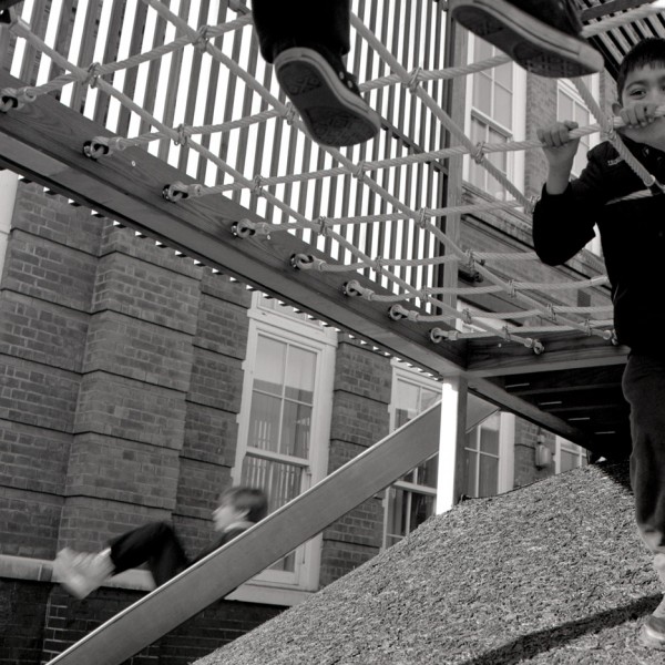 The Chisenhale Primary School Playground by Asif Khan in East London, UK