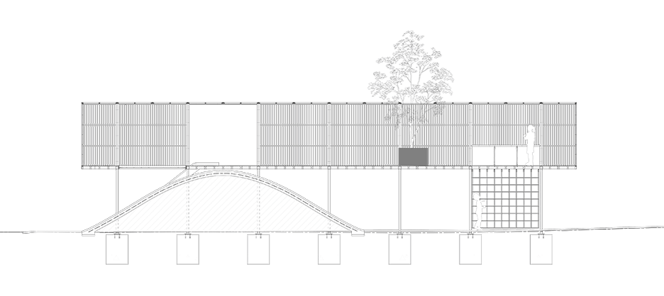 Section of the Chisenhale Primary School Playground by Asif Khan in East London, UK