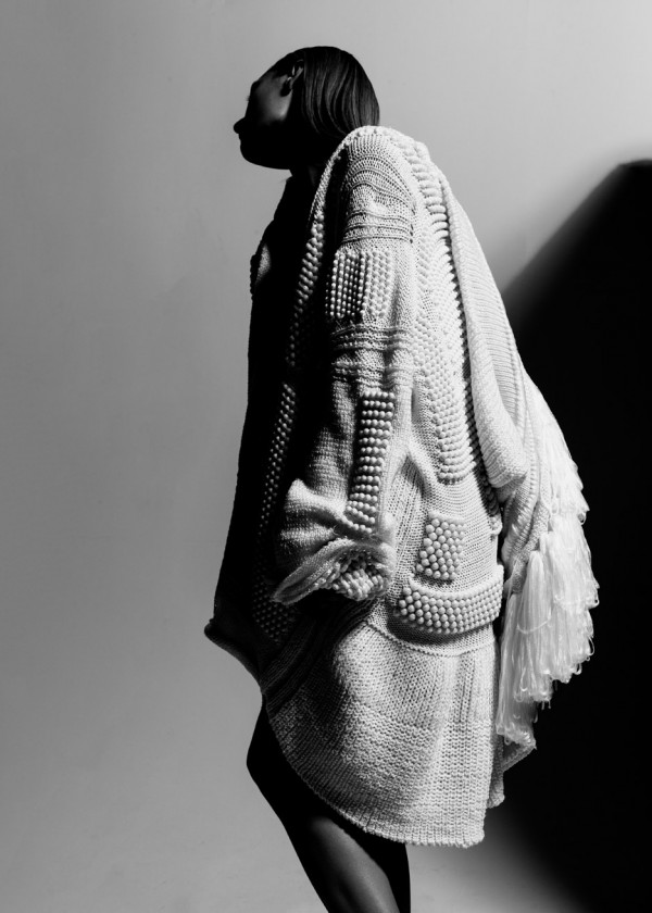 Coding Non-Stop White Coat by Alison Tsai, 2013. Photograph by Paul Jung, courtesy of the designer
