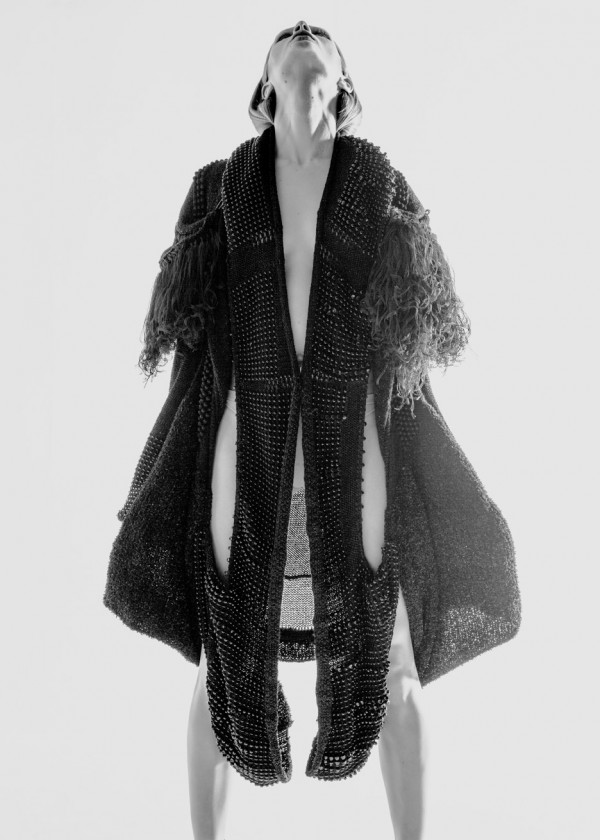 Coding Non-Stop Black Coat by Alison Tsai, 2013. Photograph by Paul Jung, courtesy of the designer