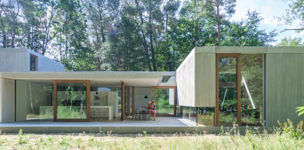 Concrete Sculpture in the Woods by Sculp [IT] Architecten in Keerbergen, Belgium