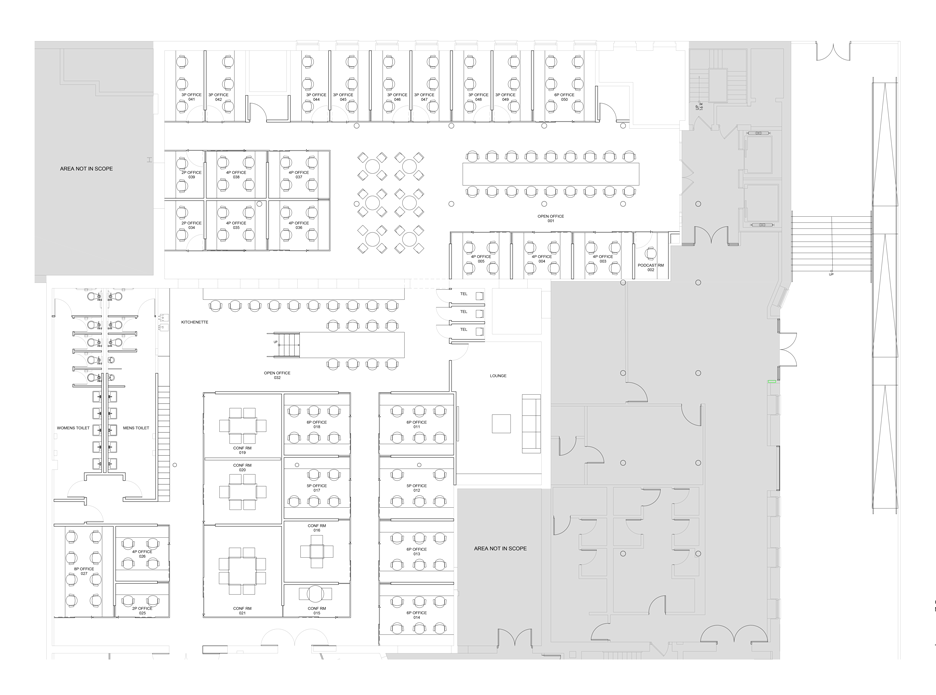 Coworking space by Leeser Architecture