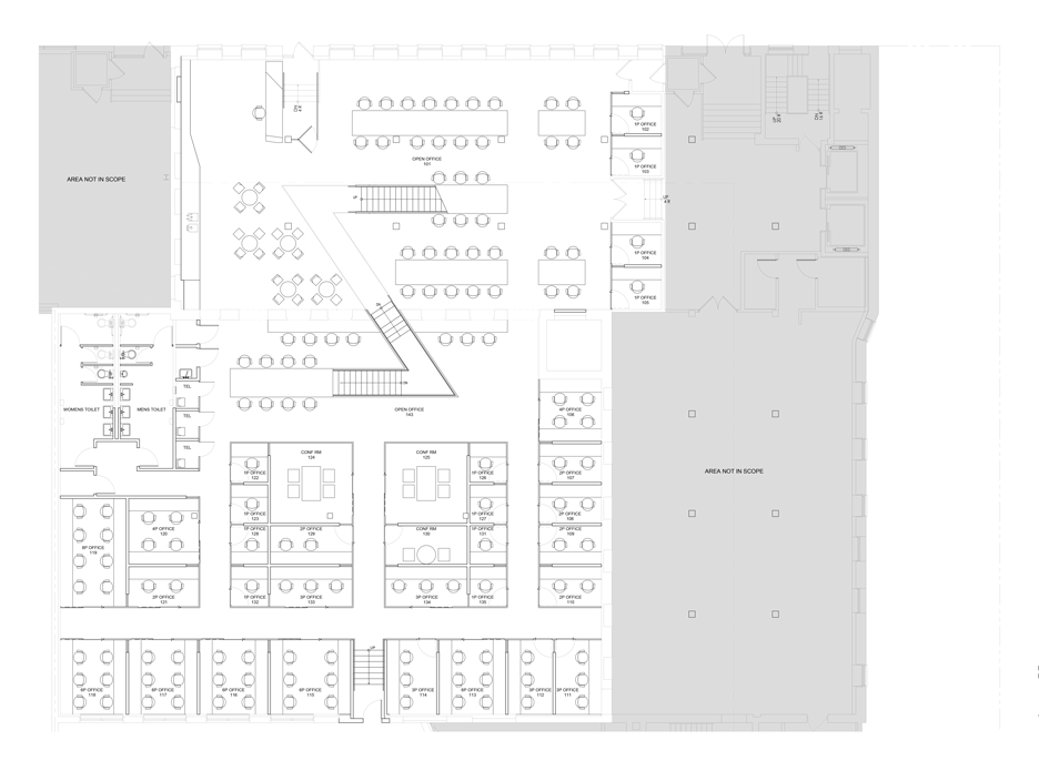 Coworking space by Leeser Architecture