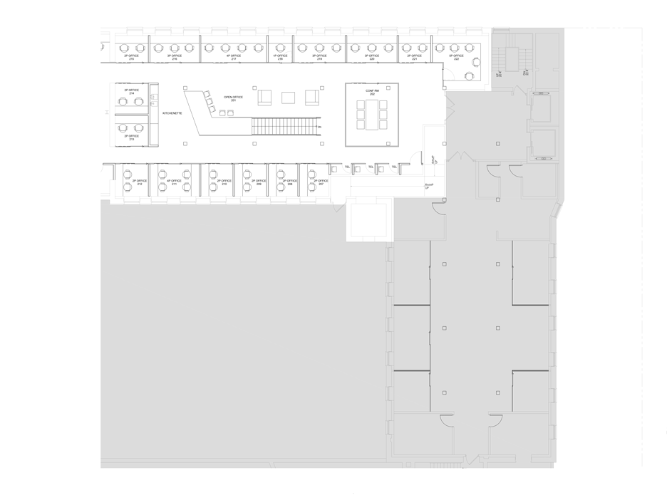 Coworking space by Leeser Architecture