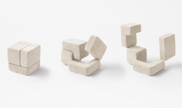 Cubic pet goods by Nendo