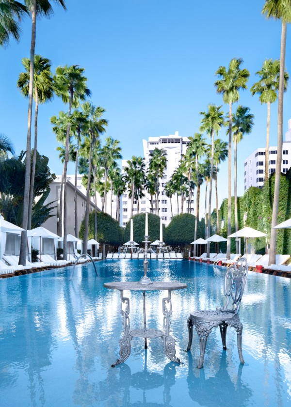 Delano South Beach in Miami Beach. Photograph courtesy of Morgans Hotel group