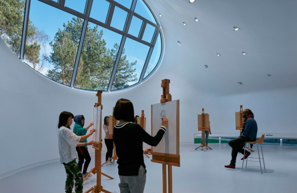 Drawing Studio by Peter Cook at Crab Studio for Arts University Bournemouth UK