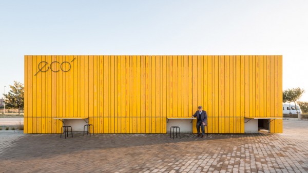 Eco Bar and Cafe by Giuseppe Gurrieri in Sicily, Italy. Photograph by Filippo Poli