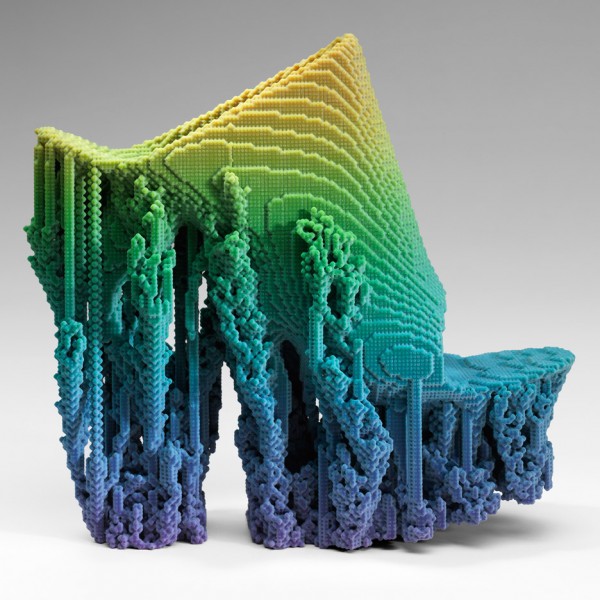 Molecule Shoe designed by Francis Bitonti, 2015. Printed with Stratysys Connex 3D Printer with printing software by Adobe Photoshop