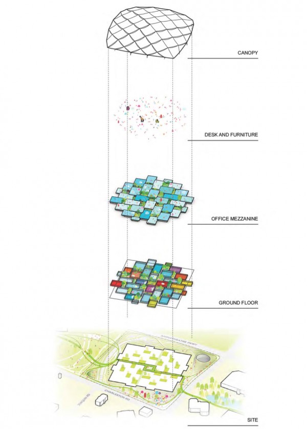 BIG and Heatherwick rework Google HQ design for smaller Mountain View site