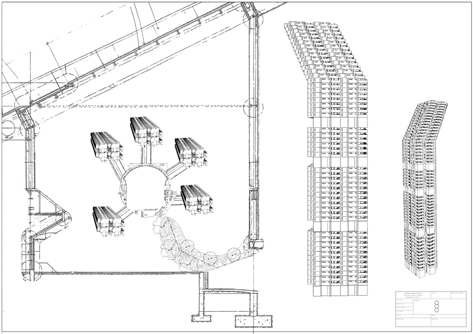 Architectural drawings for buildings in High Rise