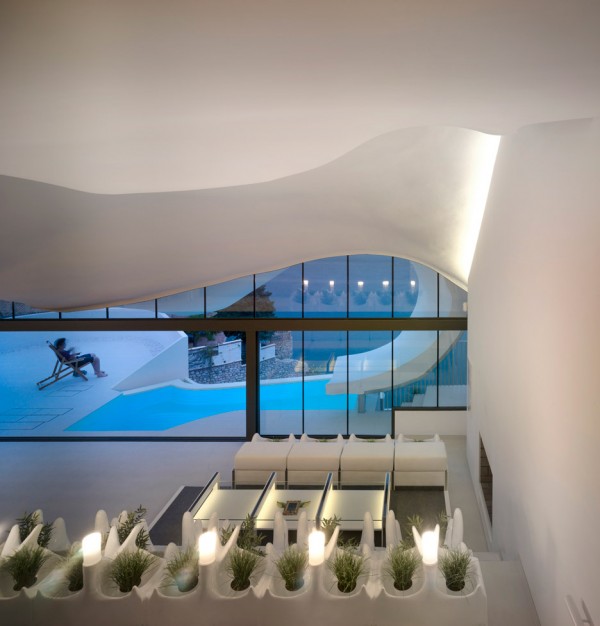 House on the cliff by Gilbartolome Architects in Granada, Spain