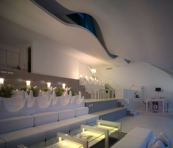 House on the cliff by Gilbartolome Architects in Granada, Spain