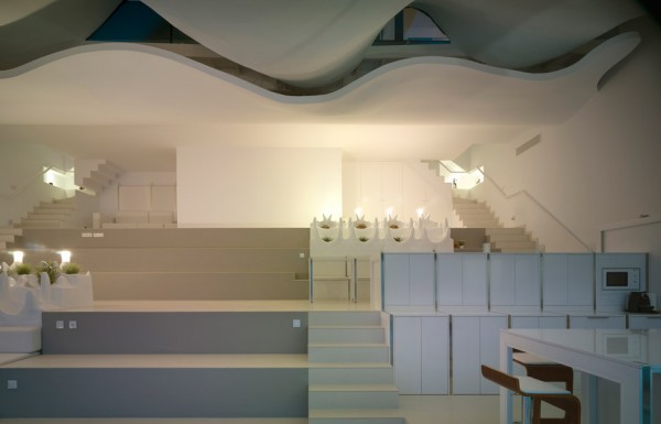 House on the cliff by Gilbartolome Architects in Granada, Spain