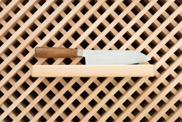 Japanese traditional Blacksmithing knife factory showroom by Yusuke Seki Design Studio