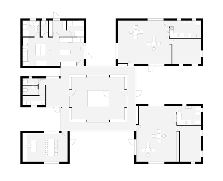 Plan of Kinderkrippe by Kraus Schonberg Architekten a timber Nursery School in Hamburg Germany