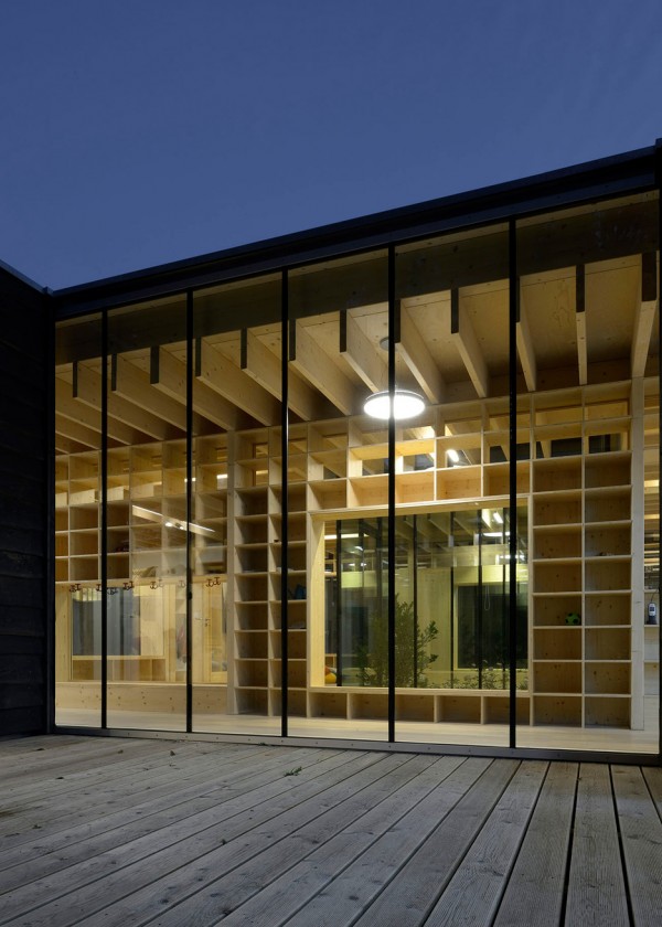 Kinderkrippe by Kraus Schonberg Architekten a timber Nursery School in Hamburg Germany