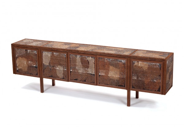 Detonado Side Board, 2015 Manufatura new work exhibition by Brazilian designers and brothers Humberto and Fernando Campana in Paris, France
