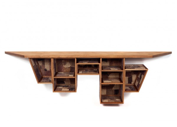 Detonado Console, 2015 Manufatura new work exhibition by Brazilian designers and brothers Humberto and Fernando Campana in Paris, France