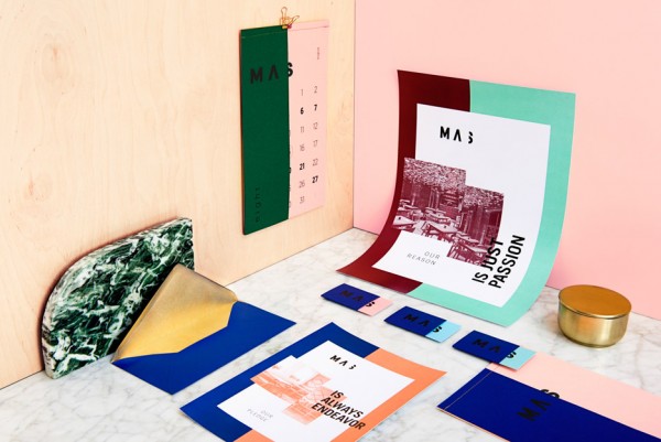 Branding for Masquespacio interior-design studio renovation in Valencia Spain