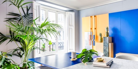 Masquespacio designs colourful interior and branding for its own Valencia studio