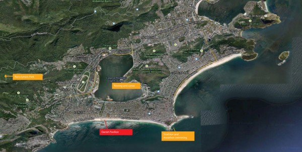 Beach pavilion in Rio de Janeiro for Olympics 2016 by Henning Larsen