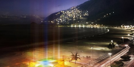 Beach pavilion in Rio de Janeiro for Olympics 2016 by Henning Larsen