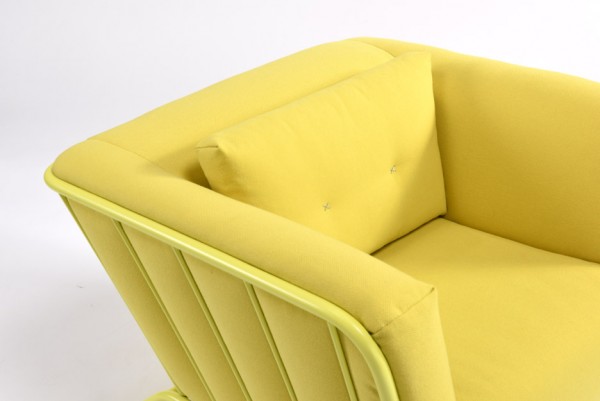 Ineke Hans' Plouf armchair and pouffe for Moome