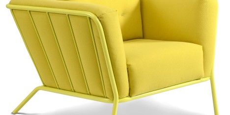 Ineke Hans' Plouf armchair and pouffe for Moome