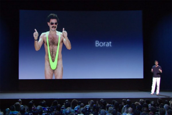 Sasha Baron Cohen Apple Keynote spoof Brothers Grimsby