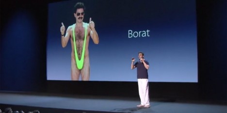 Sasha Baron Cohen Apple Keynote spoof Brothers Grimsby