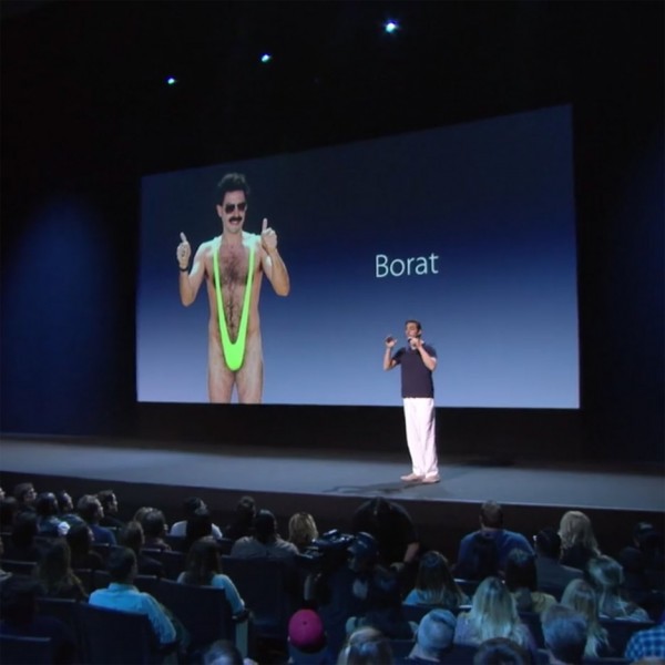 Sasha Baron Cohen Apple Keynote spoof Brothers Grimsby