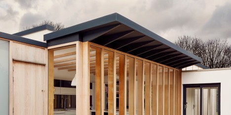 TDO adds boxy plywood-framed extension to old Windsor cottage